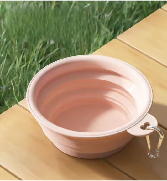 Bol de Voyage Rétractable avec Mousqueton