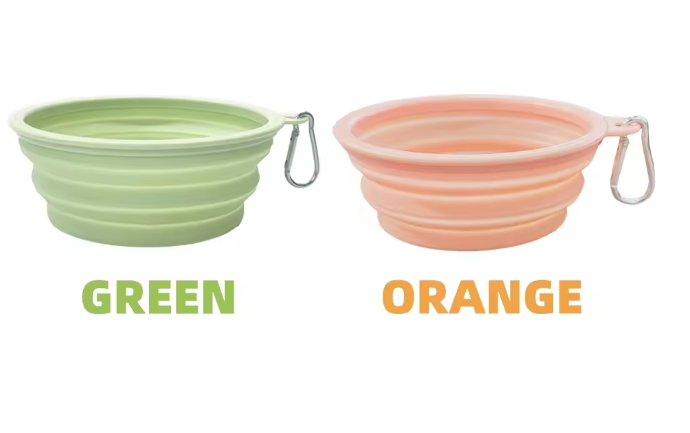 Bol de Voyage Rétractable avec Mousqueton